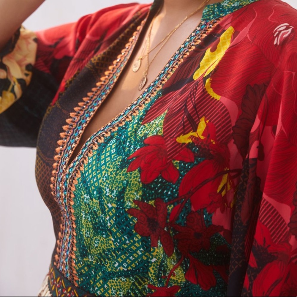 Anthropologie Contrast Maxi Dress - Picture 7 of 9